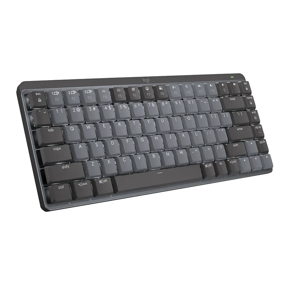 MX Mechanical Mini Illuminated Wireless Ergonomic Keyboard, Black/Gray (920-010552) | Logitech Sale