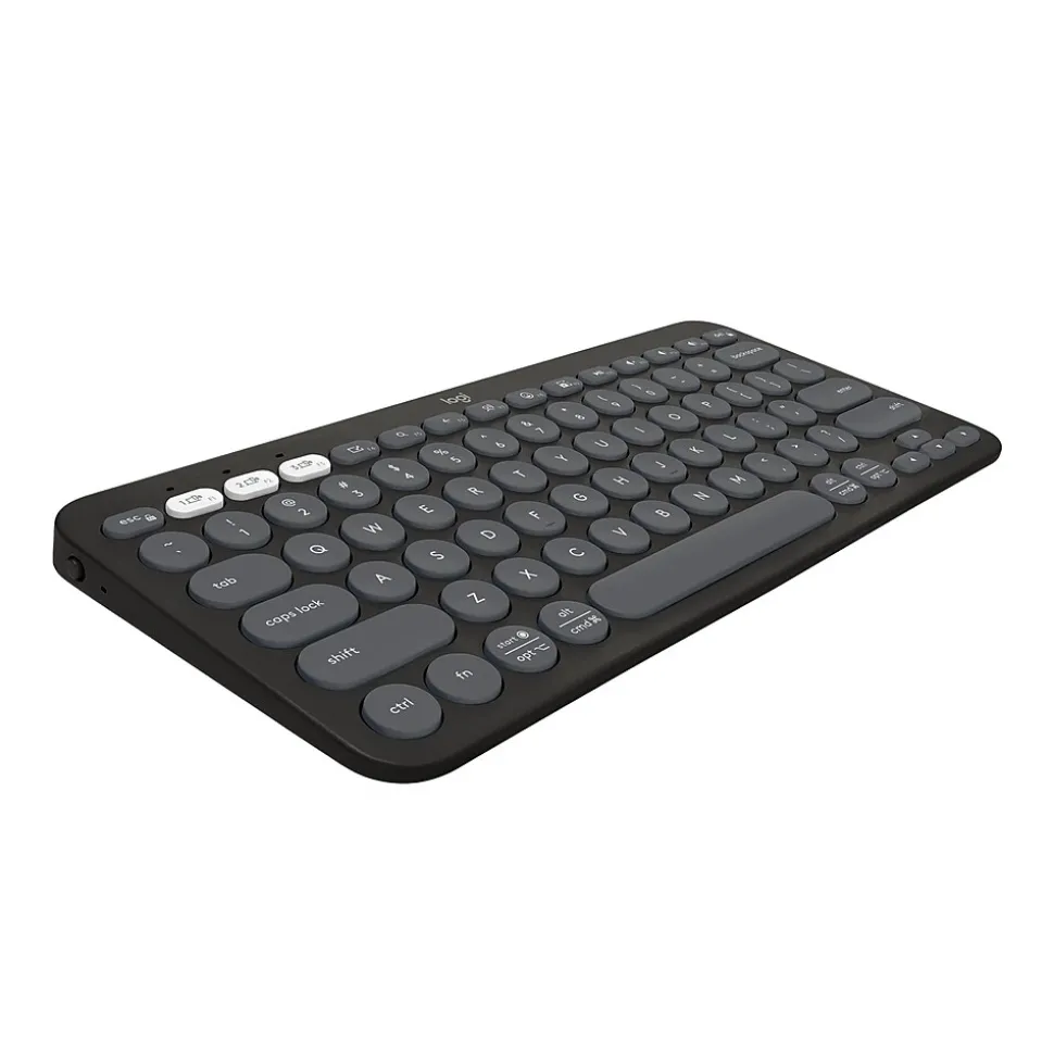 Pebble Keys 2 K380S Wireless Ergonomic Keyboard, Black (920-011775) | Logitech Online