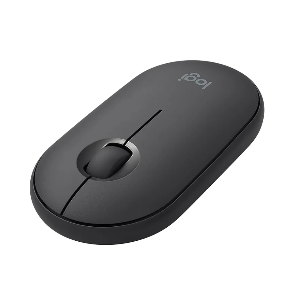 Pebble M350 Wireless Ambidextrous Optical USB Mouse, Graphite (910-005743) | Logitech Cheap