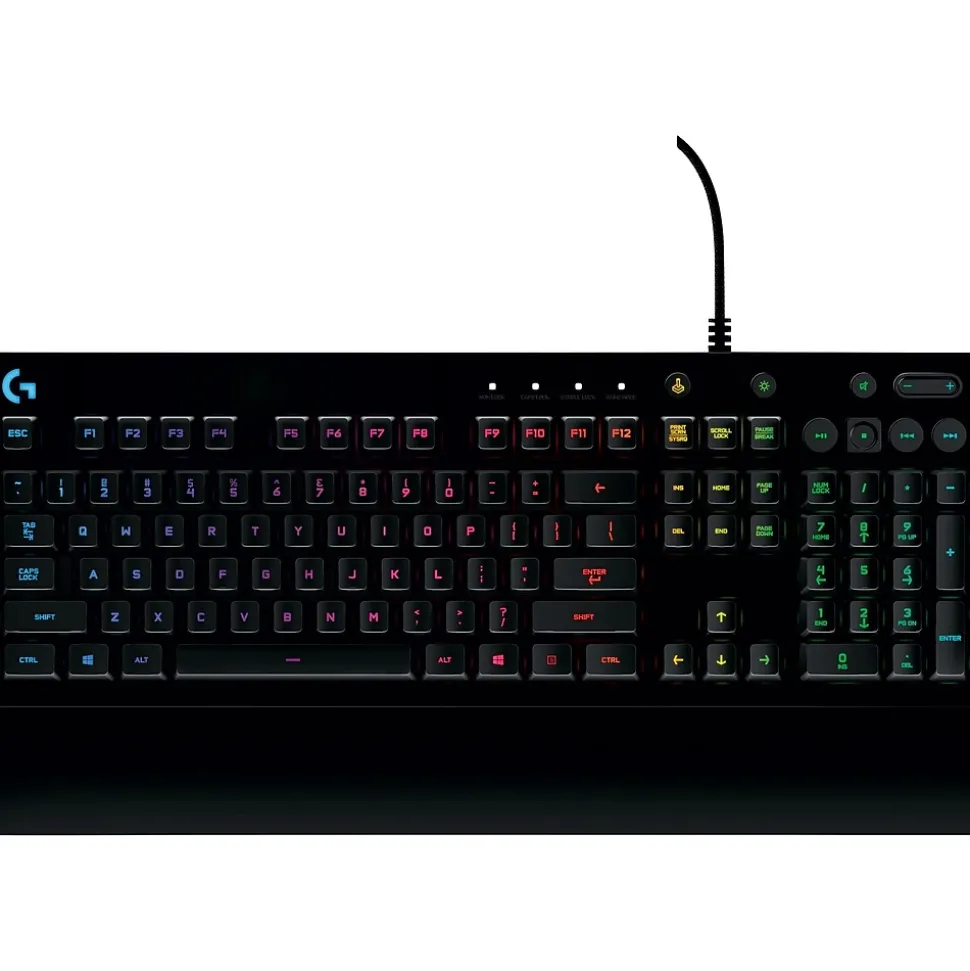 Prodigy G213 Wired Gaming Keyboard, Black (920-008083) | Logitech Clearance