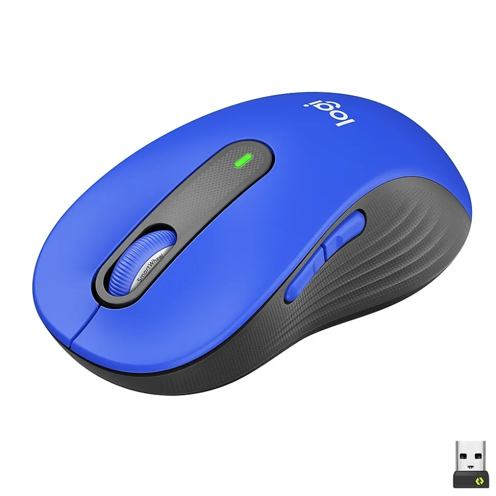 Signature M650 Large Wireless Optical USB Mouse, Classic Blue (910-006232) | Logitech Online