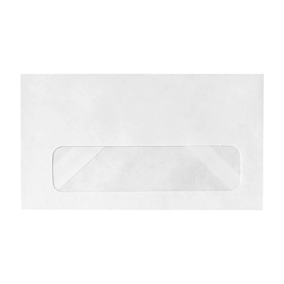 #6 3/4 Window Envelopes (3 5/8 x 6 1/2) 500/Pack, 24lb. Bright White (18002-500) | LUX Outlet