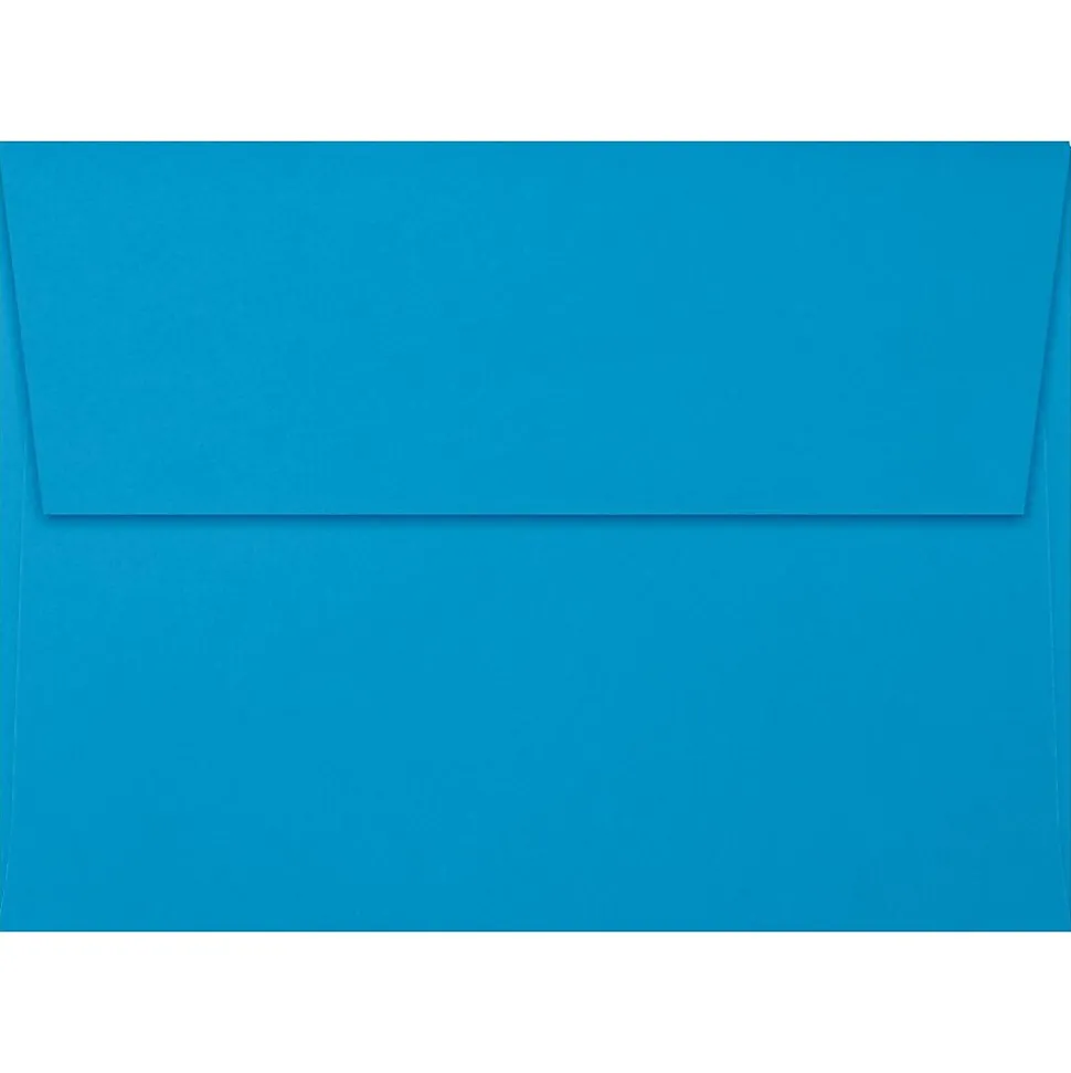 5 1/4" x 7 1/4" A7 Invitation Envelopes W/Peel & Press, Pool Blue, 250/BX | LUX Cheap