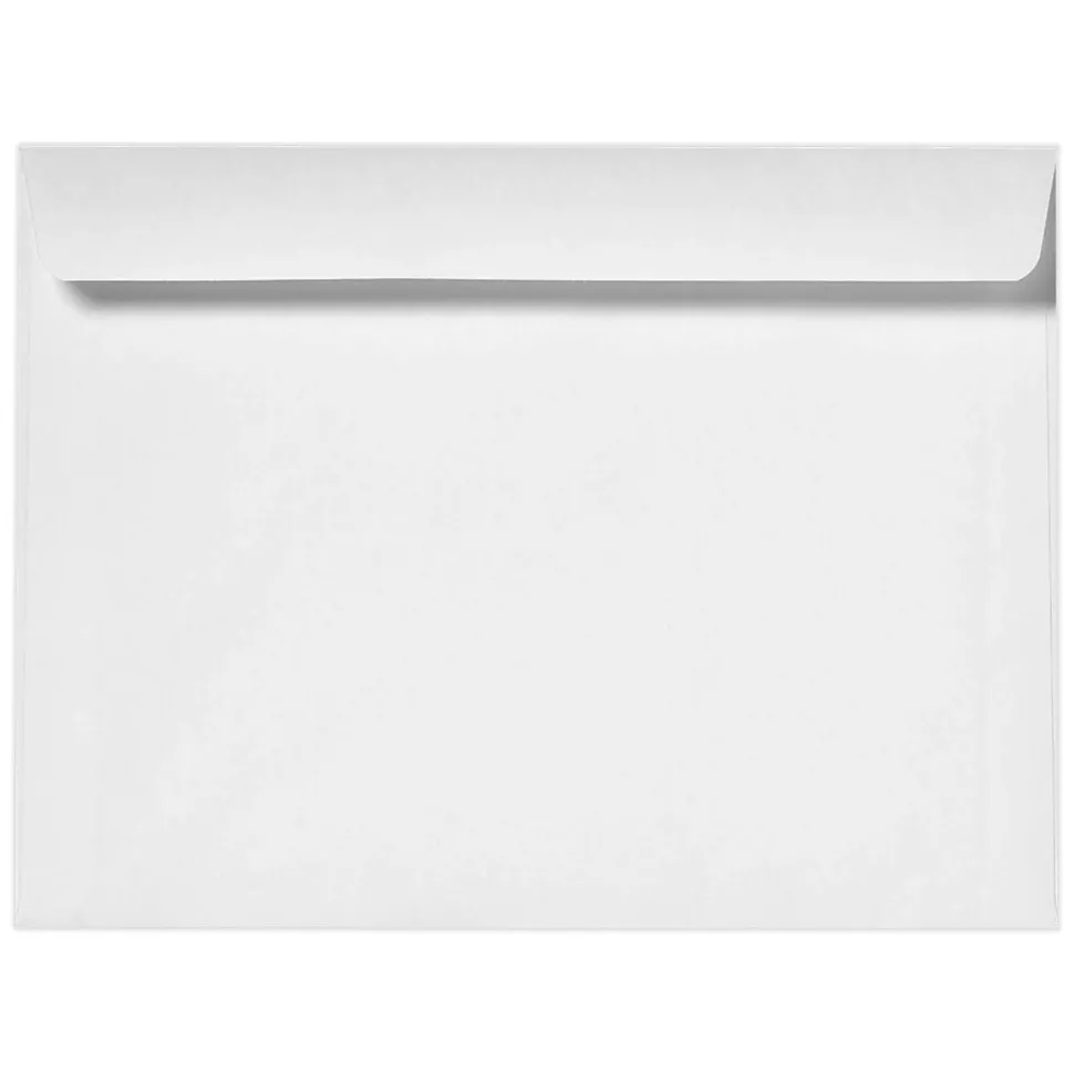 7 1/2 x 10 1/2 Booklet Envelopes 50/Pack, 24lb. Bright White (12252-50) | LUX Clearance