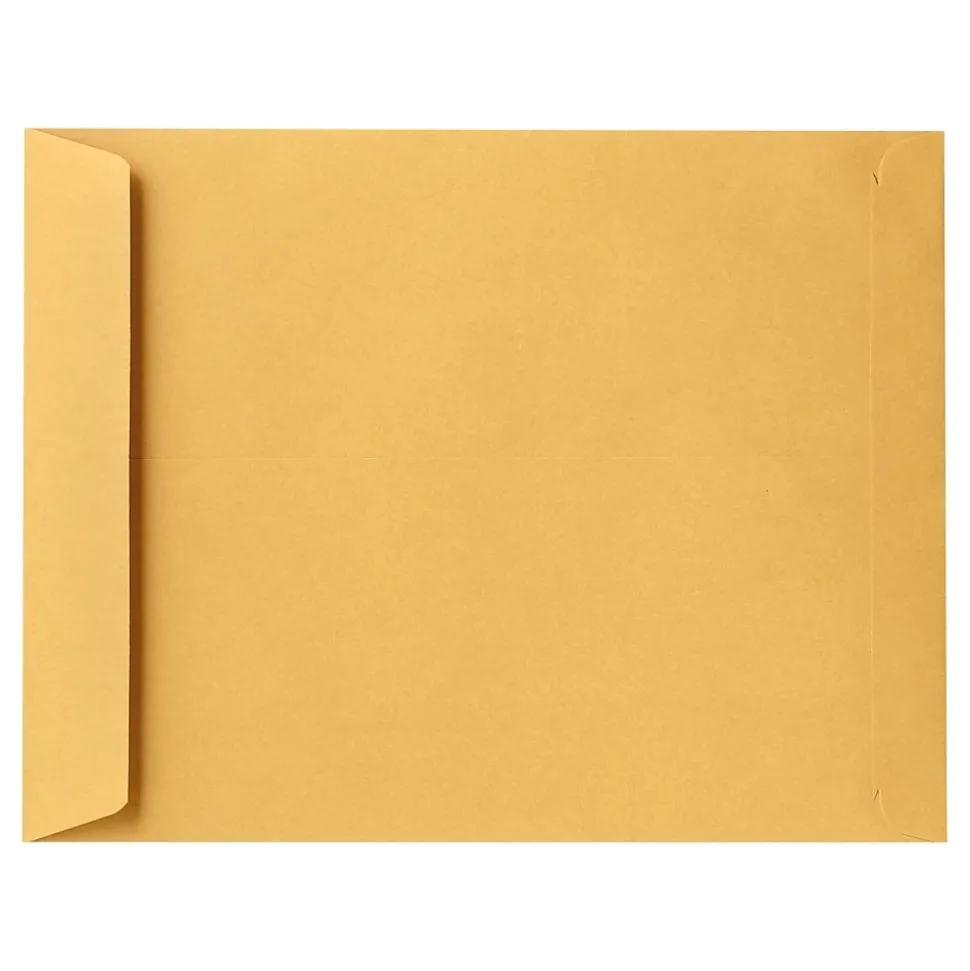 11 1/2 x 14 1/2 Kraft Open End Envelopes 500/Pack, 28lb. Brown Kraft (318-500) | LUX Discount