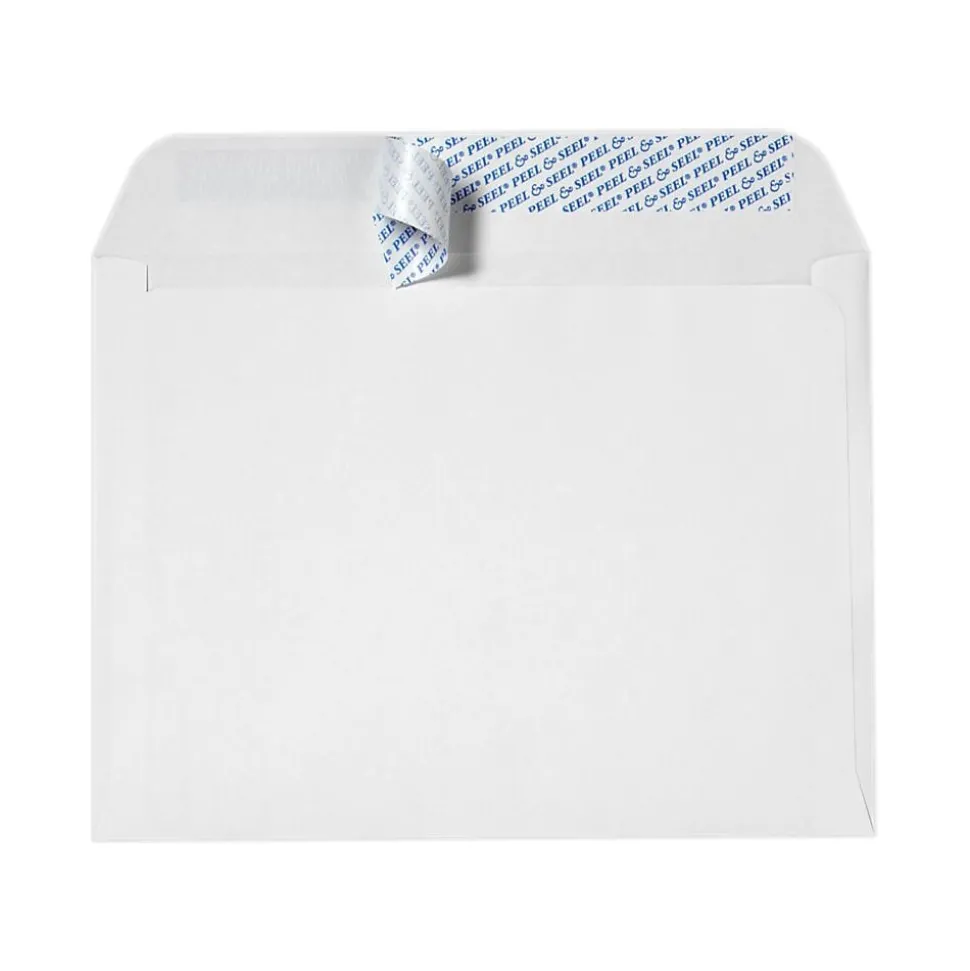 9 x 12 Booklet Envelopes 50/Pack, White w/ Peel & Seel (14554-50) | LUX Clearance