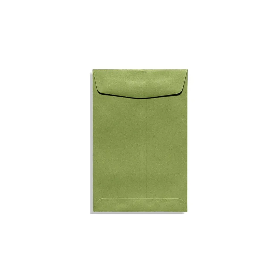 10" x 13" 70lbs. Commercial Flap Open End Envelopes, Avocado Green, 50/Pack | LUX Outlet
