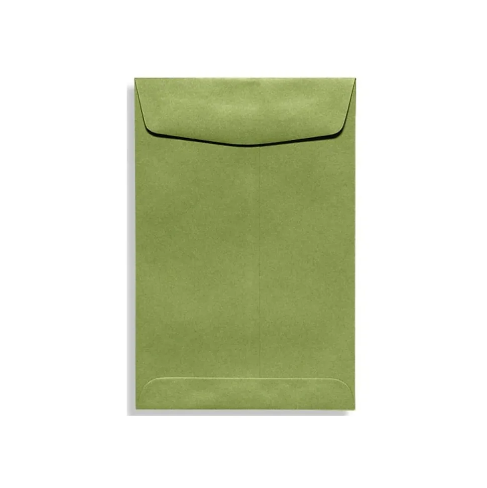 9" x 12" 70lbs. Open End Envelopes, Avocado Green, 50/Pack | LUX Fashion