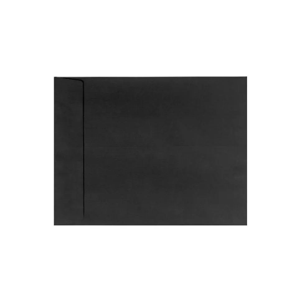 9 x 12 Open End Envelopes, 500/Box, Black Linen (4894-BLI-500) | LUX Store