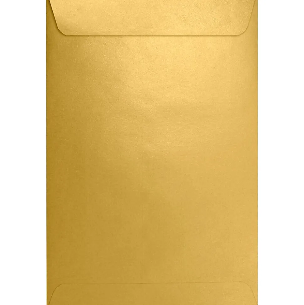 6 x 9 Open End Envelopes, 50/Box, Gold Metallic (1644-07-50) | LUX Store