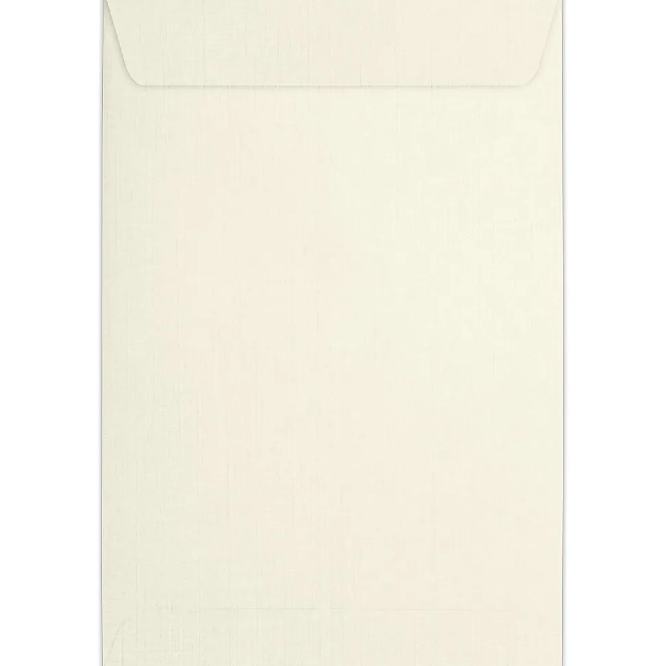 6 x 9 Open End Envelopes, 50/Box, Natural Linen (1644-NLI-50) | LUX Sale