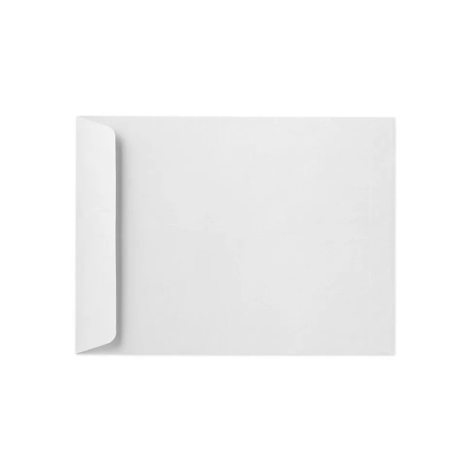 9 x 12 Open End Envelopes, 50/Box, White Linen (4894-WLI-50) | LUX Store