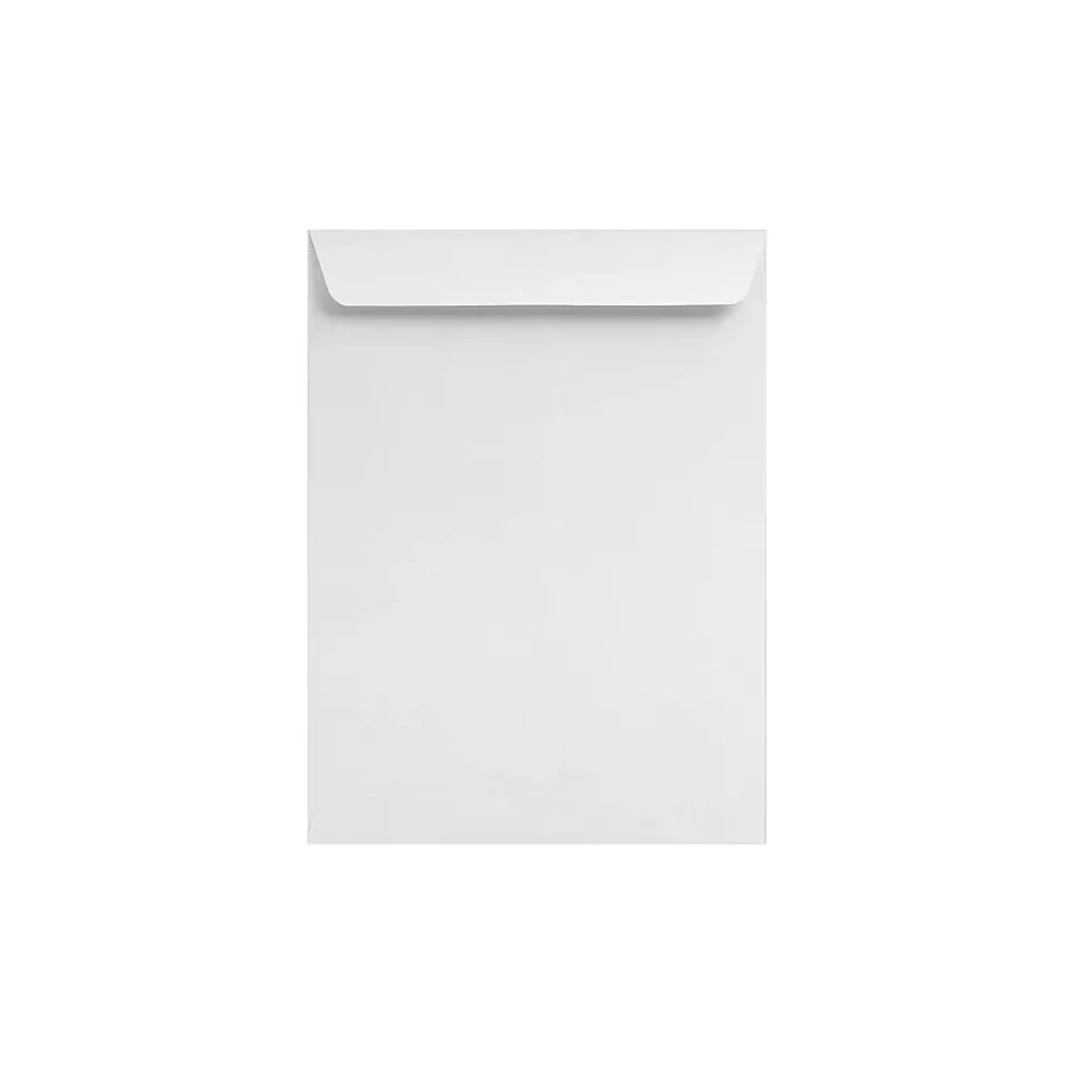 10 x 13 Open End Envelopes 50/Pack, White Linen (4897-WLI-50) | LUX Online