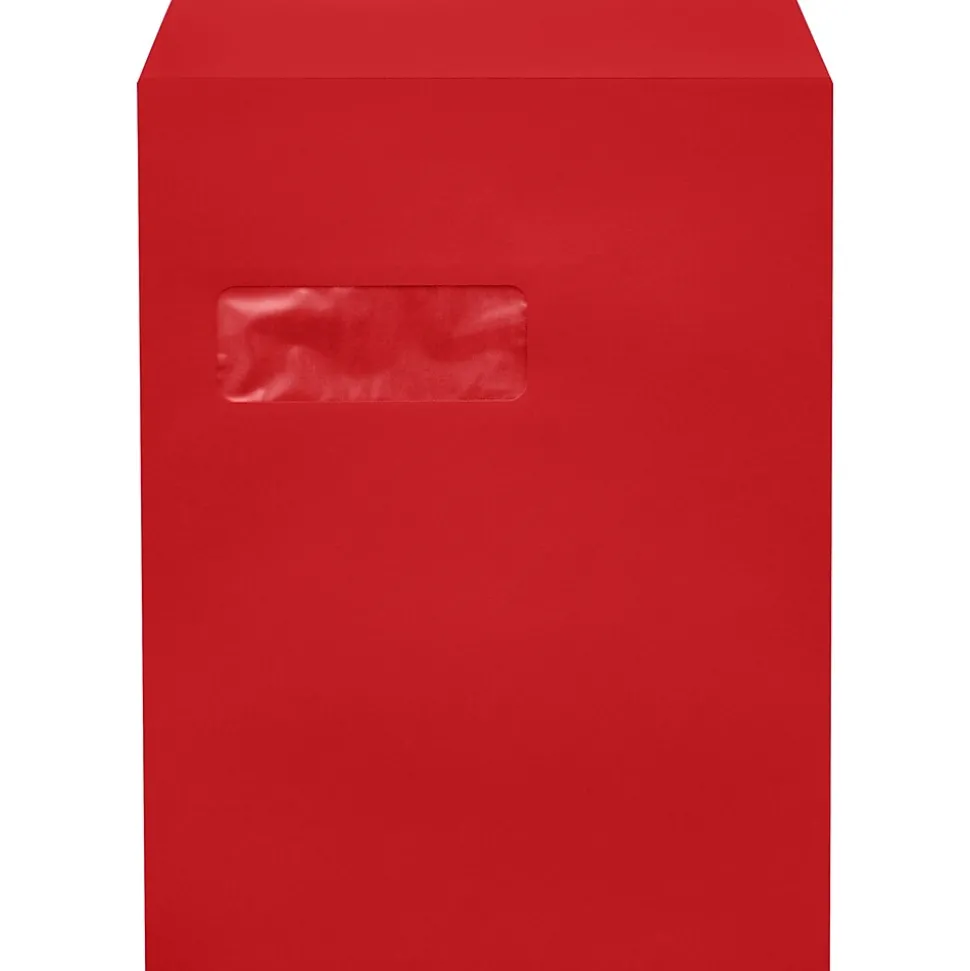 9" x 12" Open End Window Envelopes, Ruby Red (-1590-18-250) | LUX Cheap