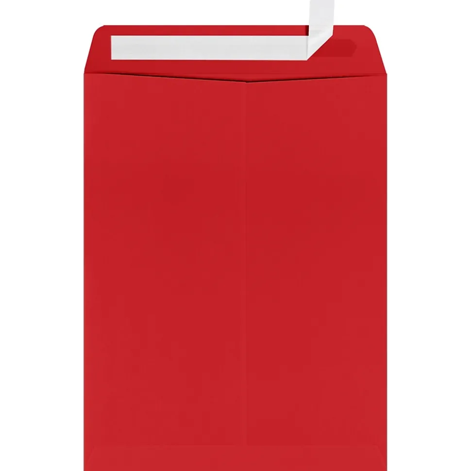 9" x 12" Open End Window Envelopes, Ruby Red (-1590-18-250) | LUX Cheap