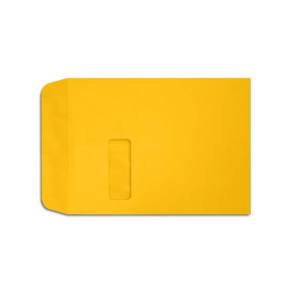 9" x 12" Open End Window Envelopes, Sunflower Yellow (-1590-12-50) | LUX Best Sale