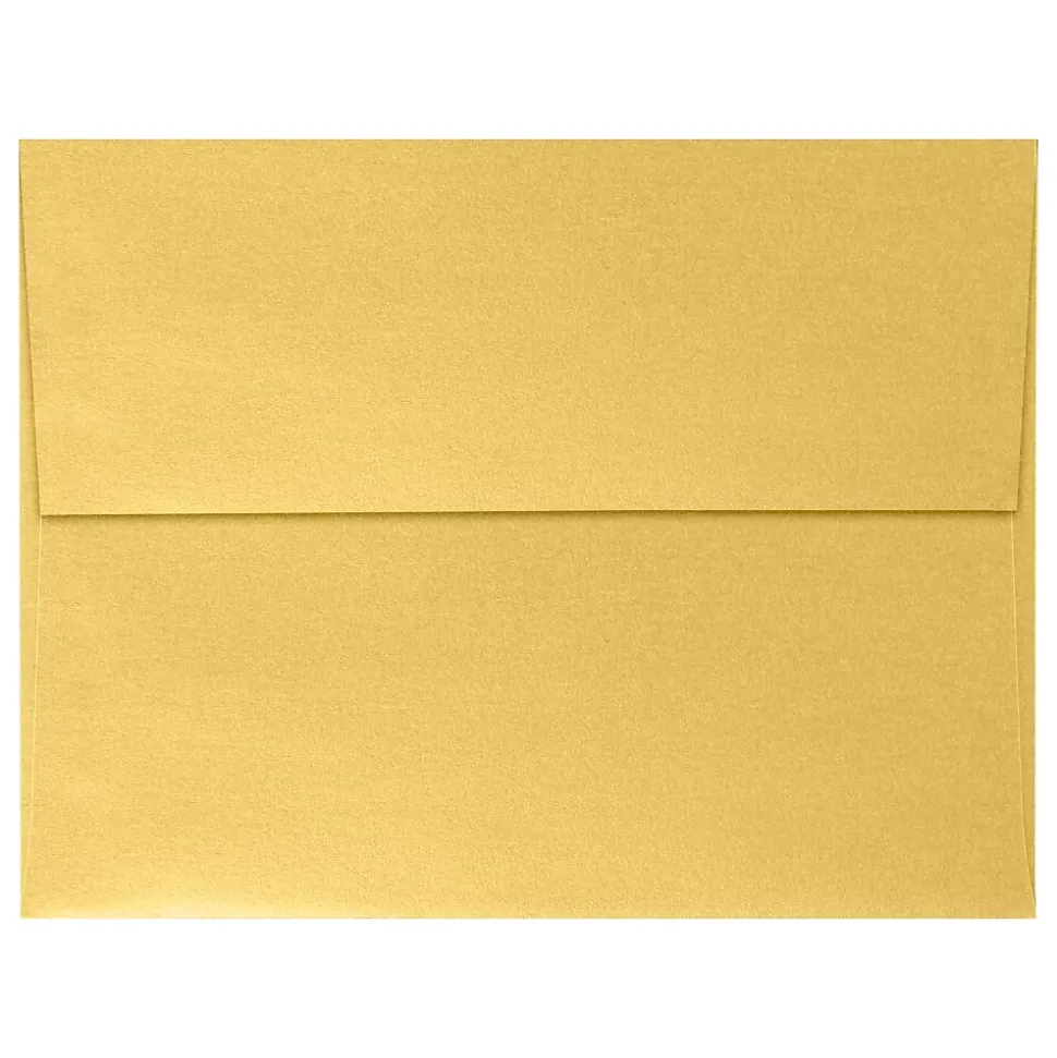 A4 Invitation Envelopes (4 1/4 x 6 1/4) 50/Pack, Gold Metallic (4872-07-50) | LUX Flash Sale