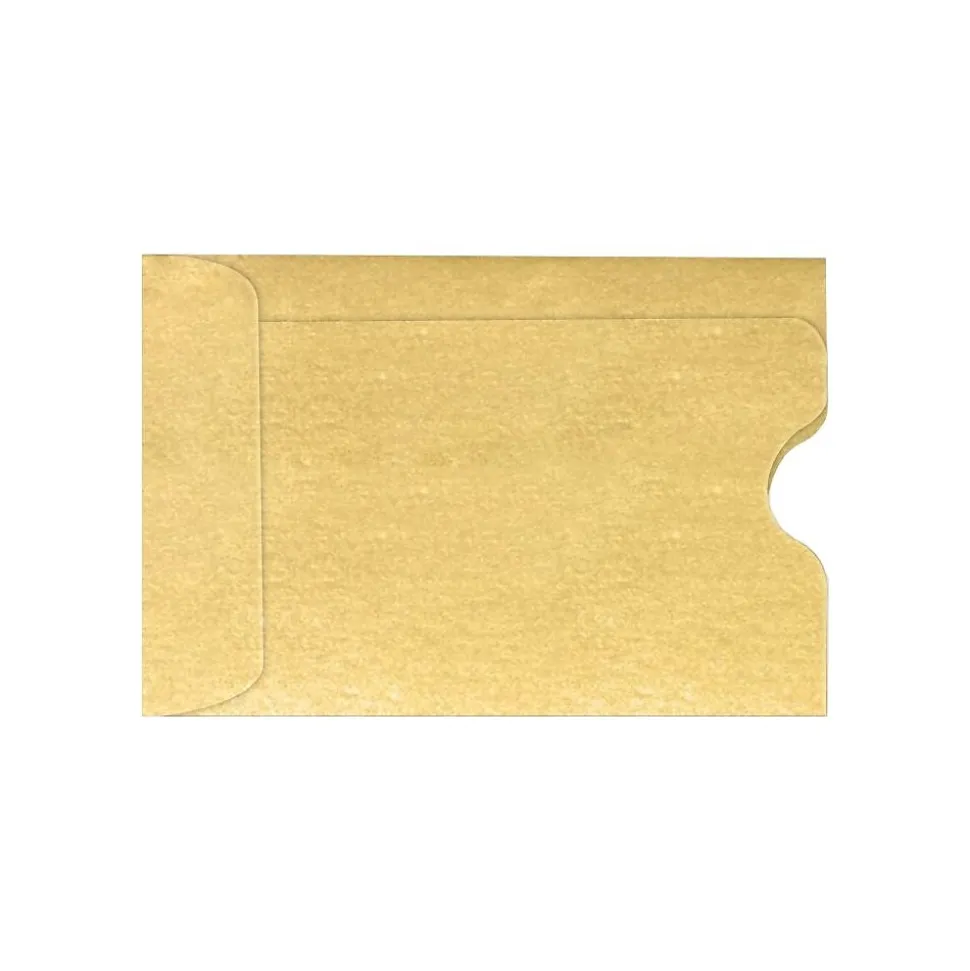 Credit Card Sleeve 2 3/8" x 3 1/2", 50/Pack, Gold Metallic (1801-07-50) | LUX Best Sale