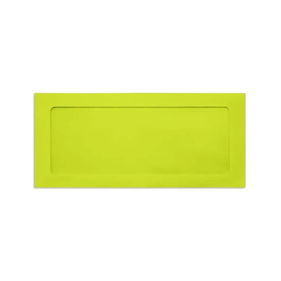 Full Face #10 Window Envelopes, Wasab Green 4 1/8 x9 1/2 inch 50/Pack | LUX New
