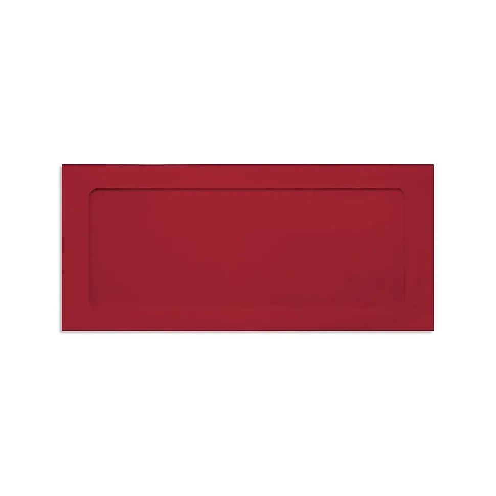 Full Face Window Envelopes, Ruby Red 4.12 x 9.5 inch 500/Pack | LUX Fashion