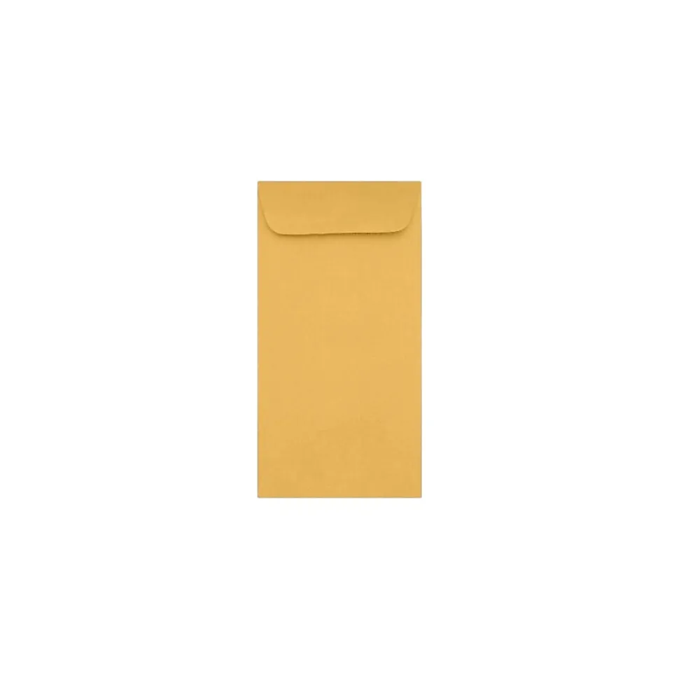 Kraft Open End #14 Envelopes, 5" x 11 1/2", Brown Kraft, 500/Pack (WS-5248-500) | LUX Hot