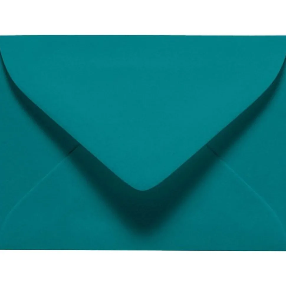 70lb 2 11/16"x3 11/16" #17 Mini Envelopes W/Glue, Teal Blue, 500/BX | LUX Outlet