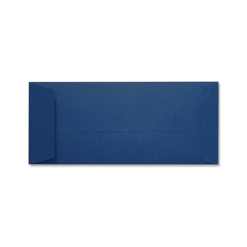 80lb 4 1/8"x9 1/2" Open End #10 Envelopes, Navy Blue, 500/BX | LUX Flash Sale