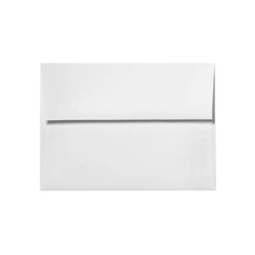 80lb 6"x9 1/2" Square Flap Envelopes W/Peel&Press, Bright White, 250/BX | LUX Hot