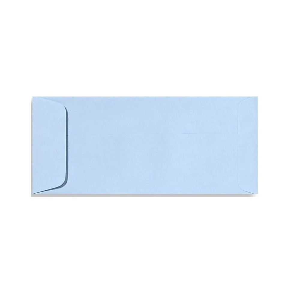 70lbs. 4 1/8" x 9 1/2" #10 Open End Envelopes, Baby Blue, 500/BX | LUX Fashion