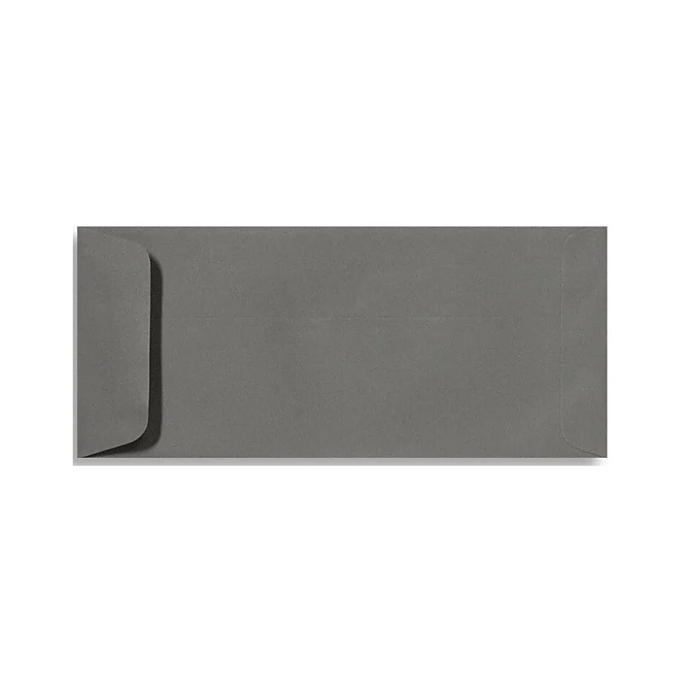 70lbs. 4 1/8" x 9 1/2" #10 Open End Envelopes W/Glue, Smoke Gray, 250/BX | LUX Outlet