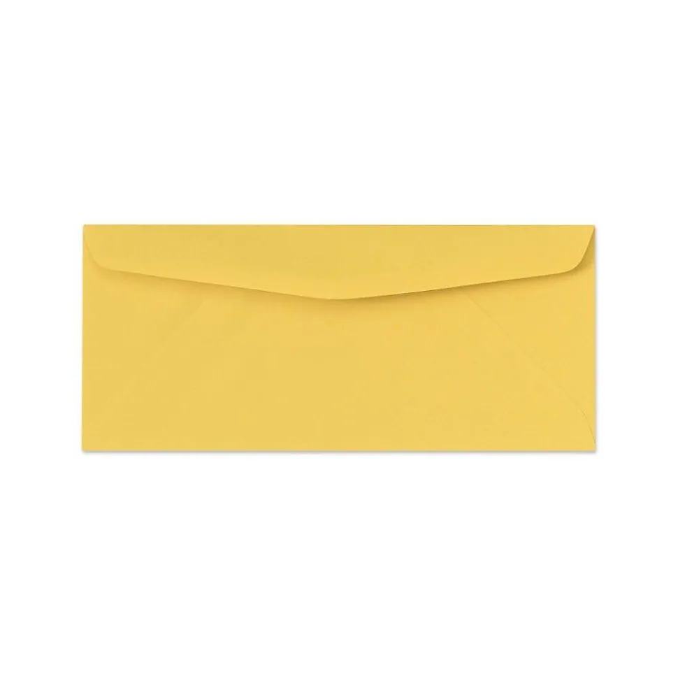 60lbs. 3 7/8" x 8 7/8" #9 Regular Envelopes, goldenrod yellow, 500/BX | LUX Shop