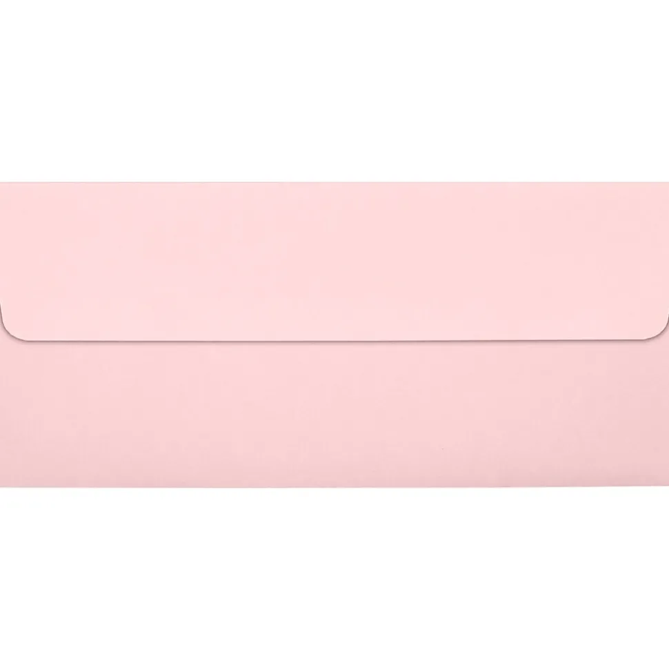 70lbs. 4 1/8" x 9 1/2" #10 Square Flap Envelopes, Candy Pink, 500/BX | LUX Fashion