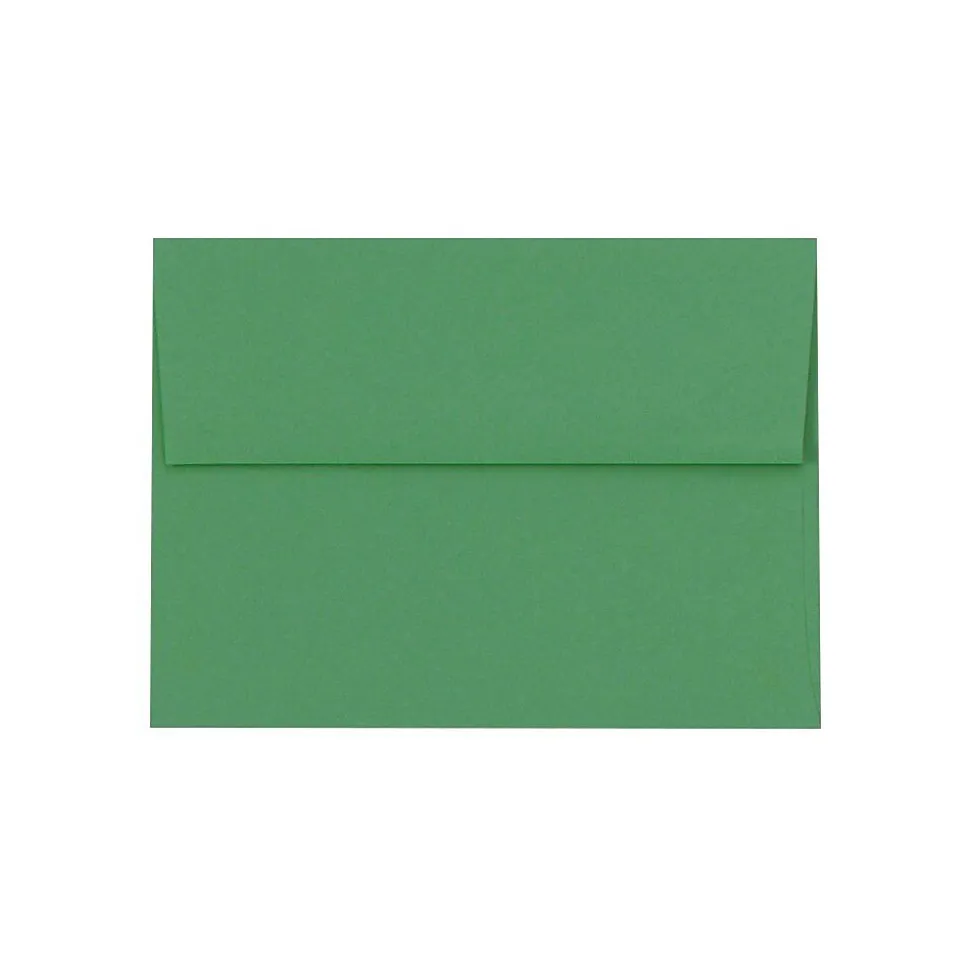 80lbs. 5 3/4" x 8 3/4" A9 Envelopes, Holiday Green, 1000/BX | LUX Fashion