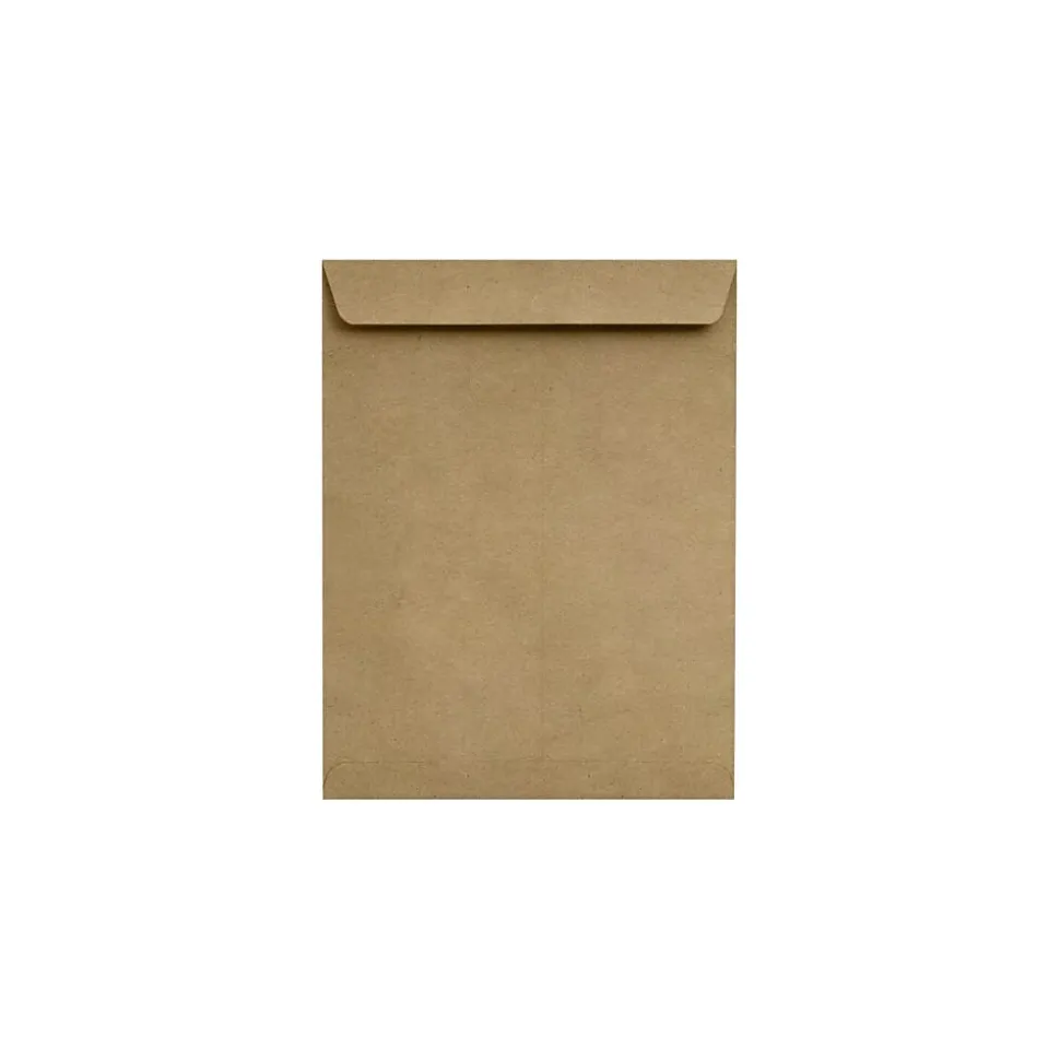 70lbs. 10" x 13" Open End Envelopes, Grocery Bag Brown, 500/BX (4897-GB-500) | LUX New