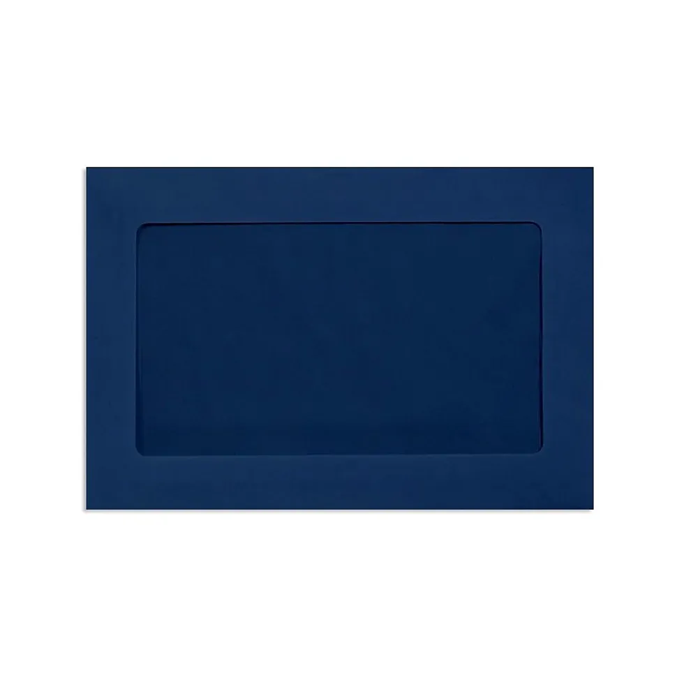 Moistenable Glue #1 Window Envelope, 6" x 9", Navy Blue, 1000/Pack (FFW-69-103-1000) | LUX Fashion