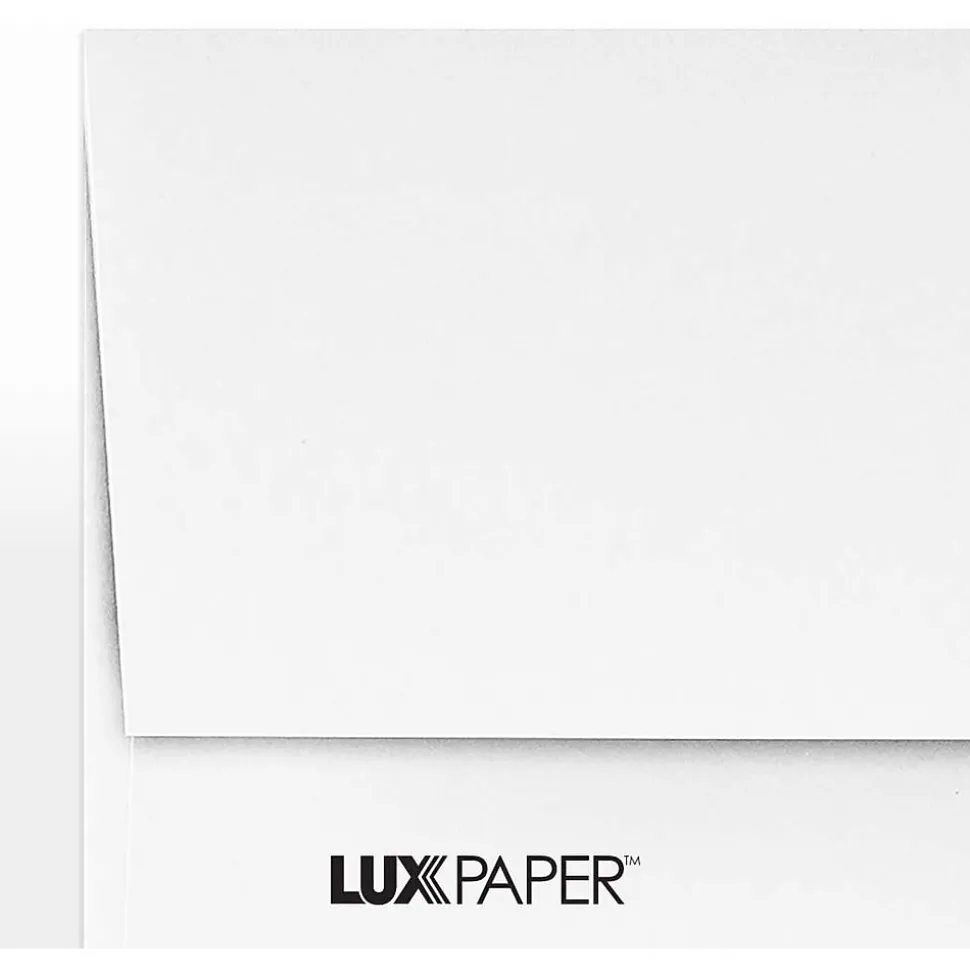 Moistenable Glue A2 Invitation Envelope, 5 3/4" x 4 3/8", Bright White, 1000/Box (72924-1000) | LUX Best