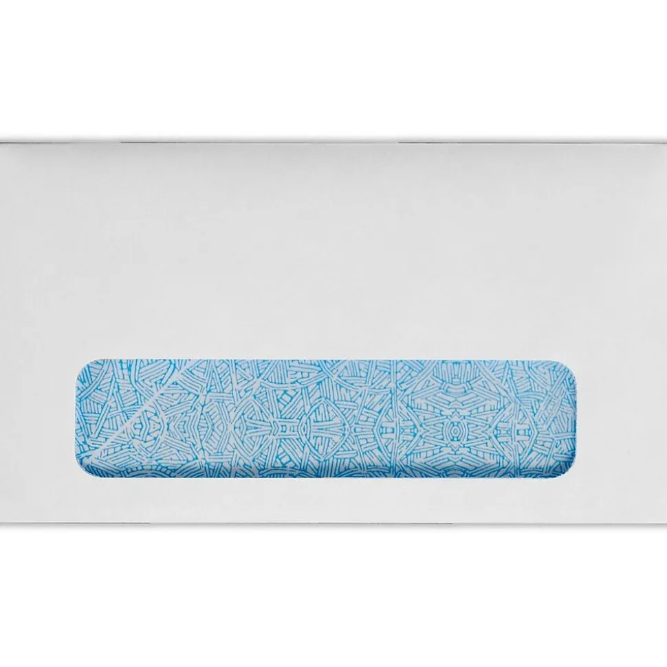 Moistenable Glue Security Tinted #6 3/4 Window Envelope, 3 5/8" x 6 1/2", Bright White, 500/Pack (634W-W-500) | LUX Online