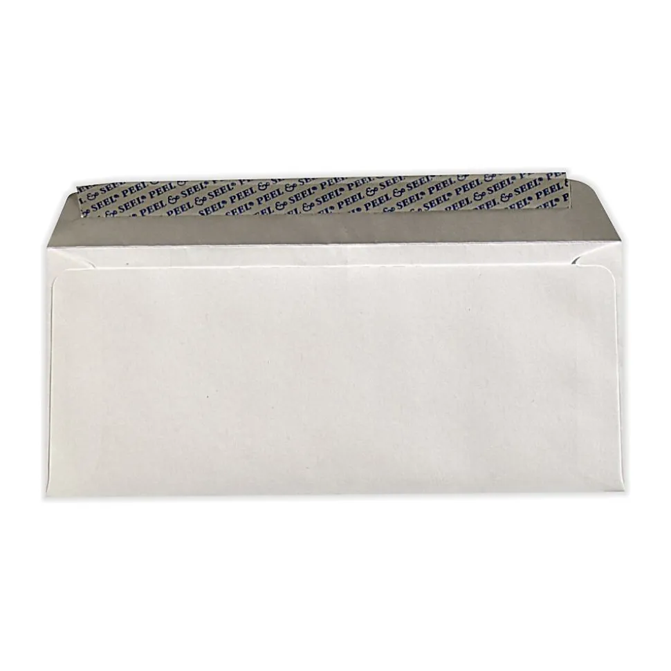 Peel & Seel Self Seal #10 Business Envelope, 4 1/2" x 9 1/2", White, 500/Pack (75746-500) | LUX Cheap