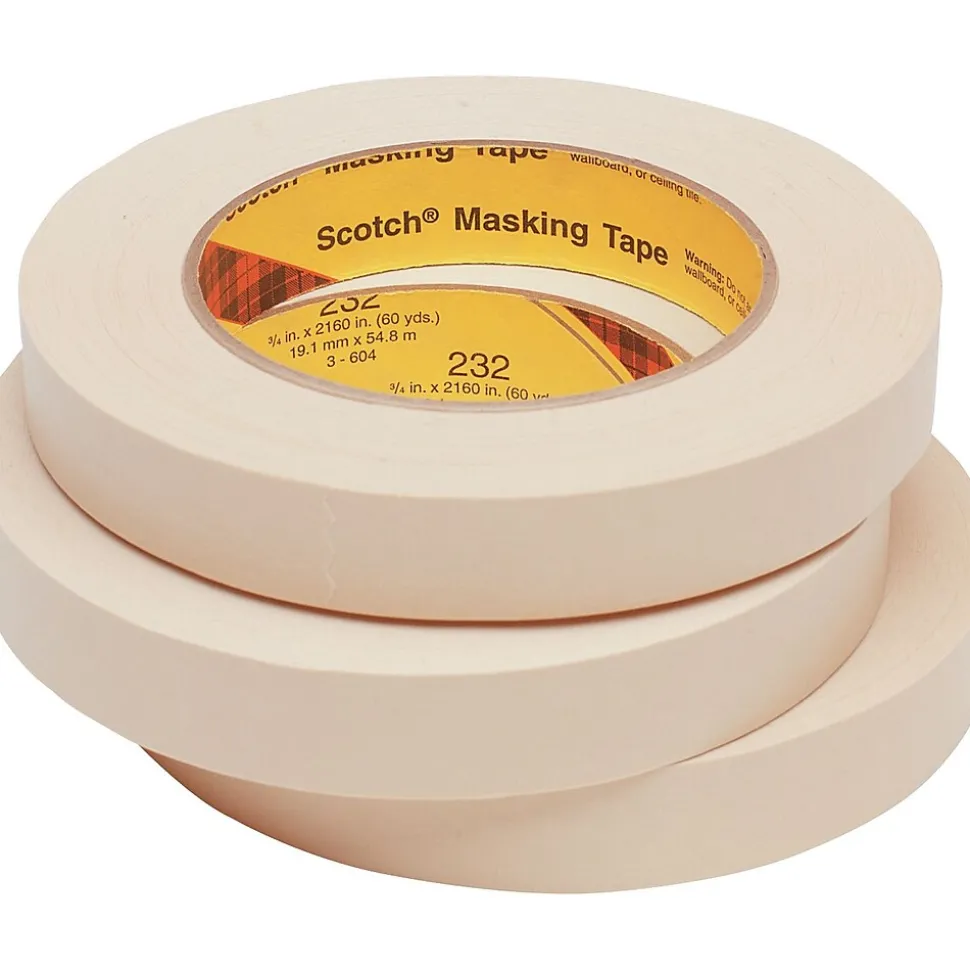 ™ 3/4" x 60 yds. x 7.6 mil Masking Tape 231, 12 Rolls | 3M Cheap