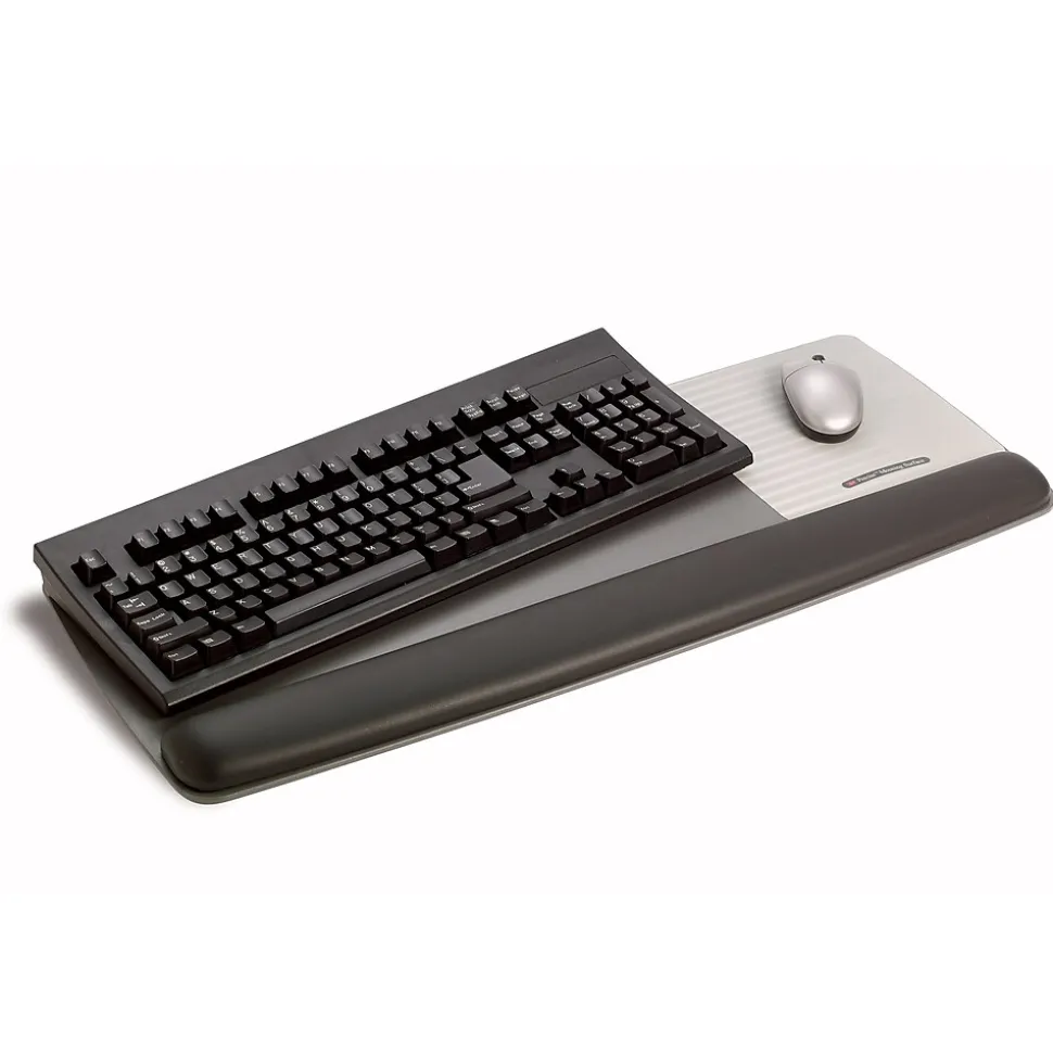 Gel Wrist Rest with Platform for Keyboard and Mouse, Gray, Tilt Adjustable, Precise Mouse Pad (WR422LE) | 3M Best Sale
