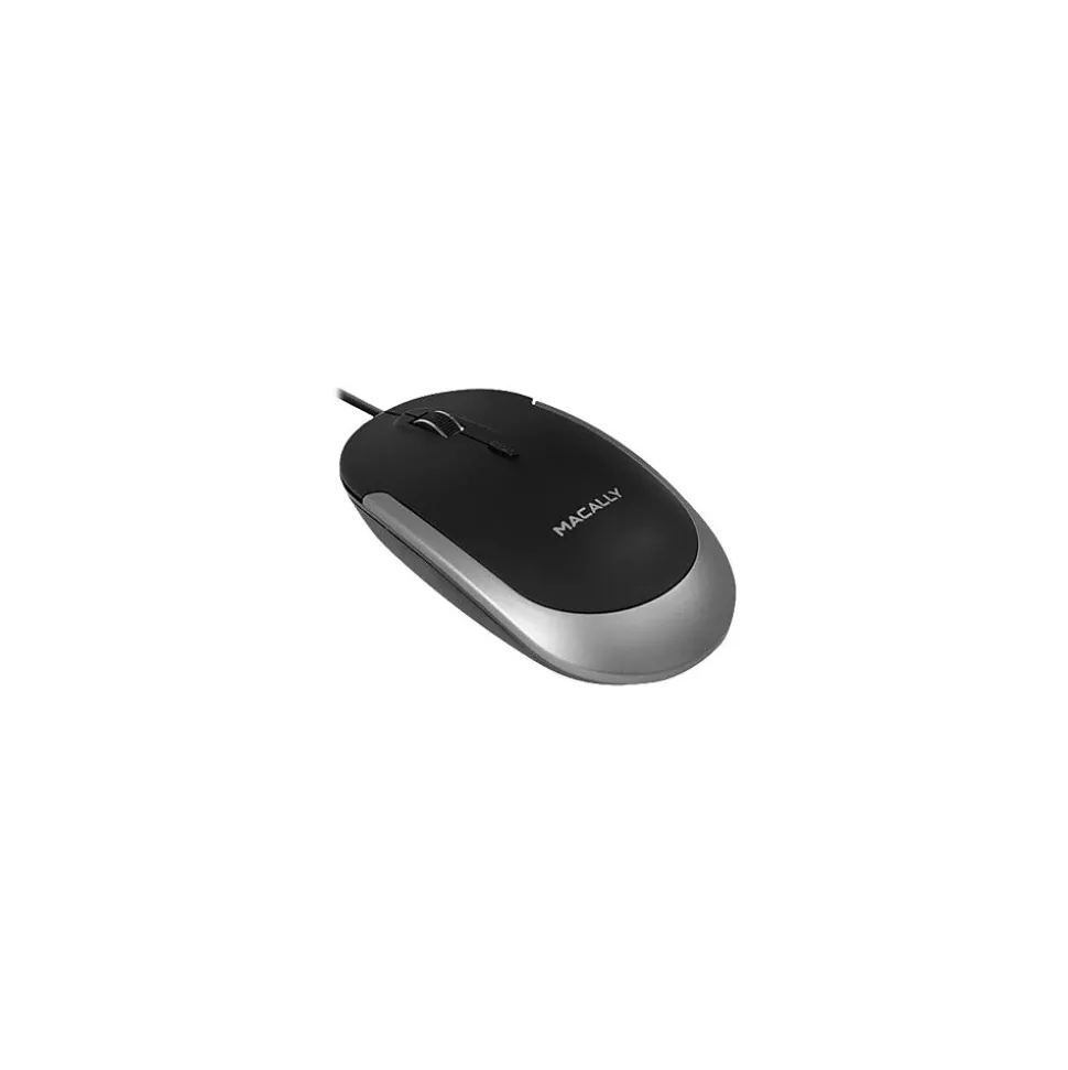 Optical USB Mouse, Black/Space Gray (UCDYNAMOUSESG) | Macally Fashion