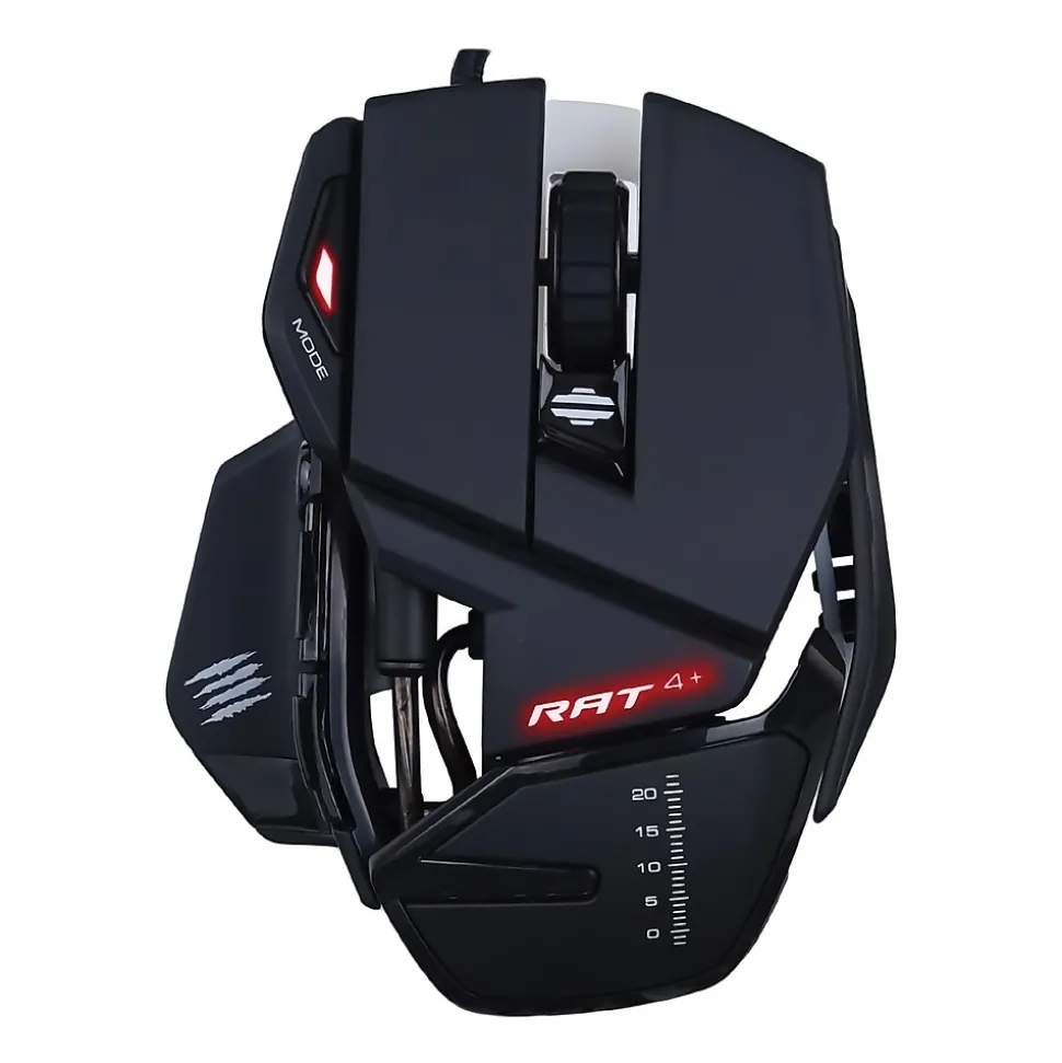 R.A.T. 4+ Optical Gaming Mouse, Black (MR03MCINBL000-0) | Mad Catz Discount