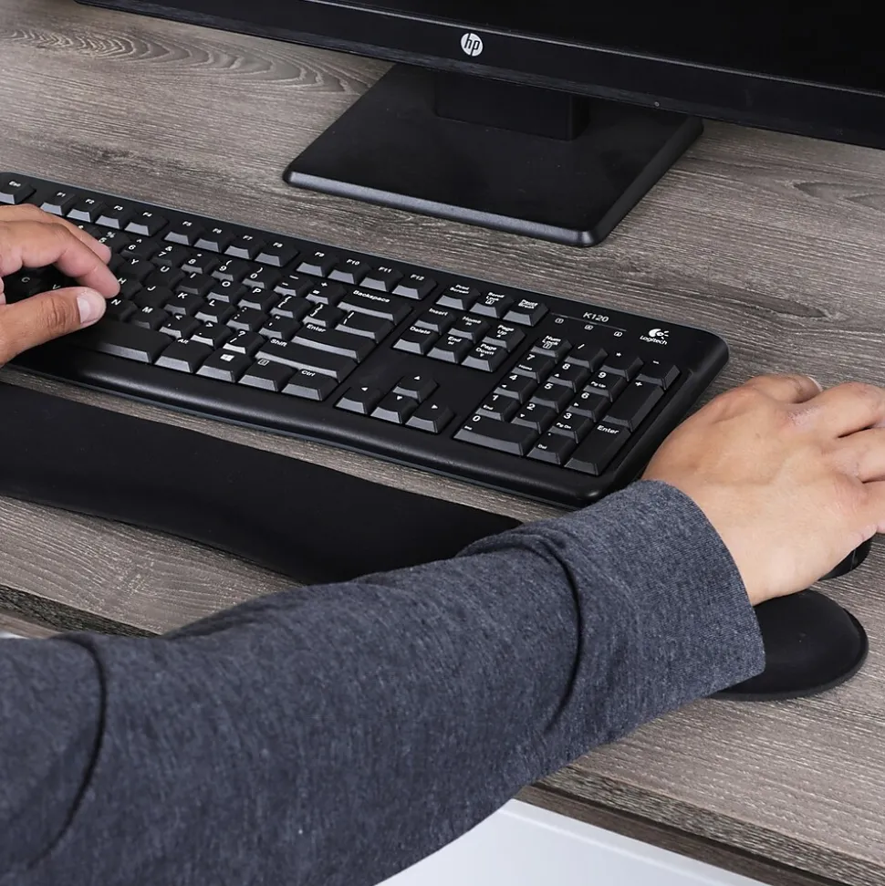 Memory Foam Gaming Ergonomic Keyboard and Mouse Wrist Rest Set, Black (WRESTGEL-BLK) | Mind Reader Sale