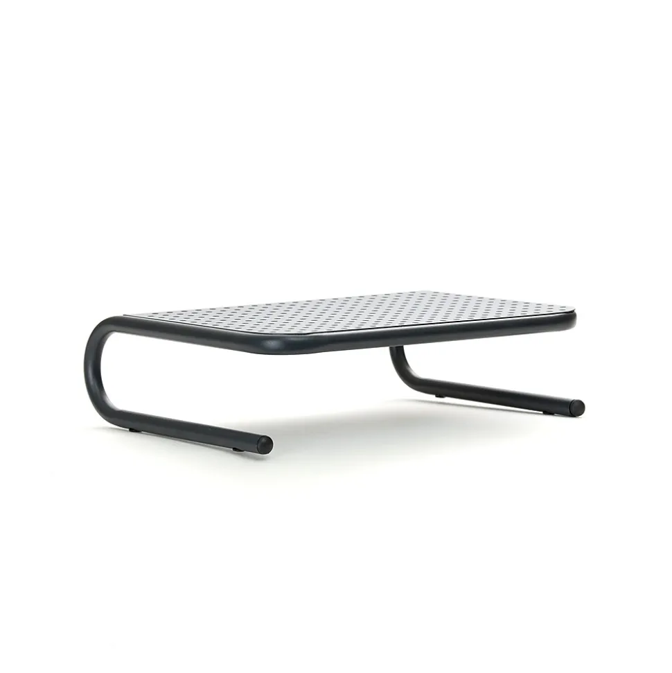 Monitor Stand and Ventilated Laptop Riser, Black (METMONST-BLK) | Mind Reader Sale
