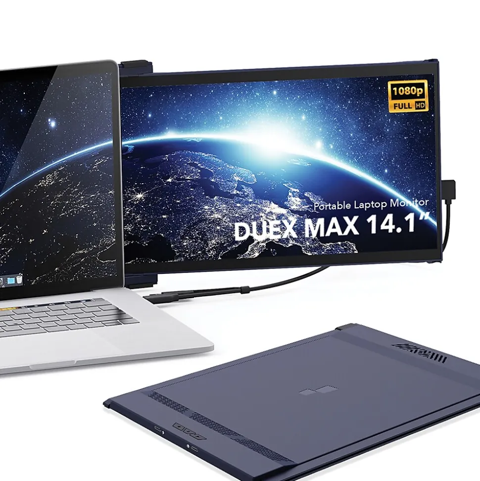 Mobile Pixels DUEX Max 14.1" IPS LCD Slide-Out Display for Laptops, Blue (101-1007P01) | Mobile Pixels Inc. Sale