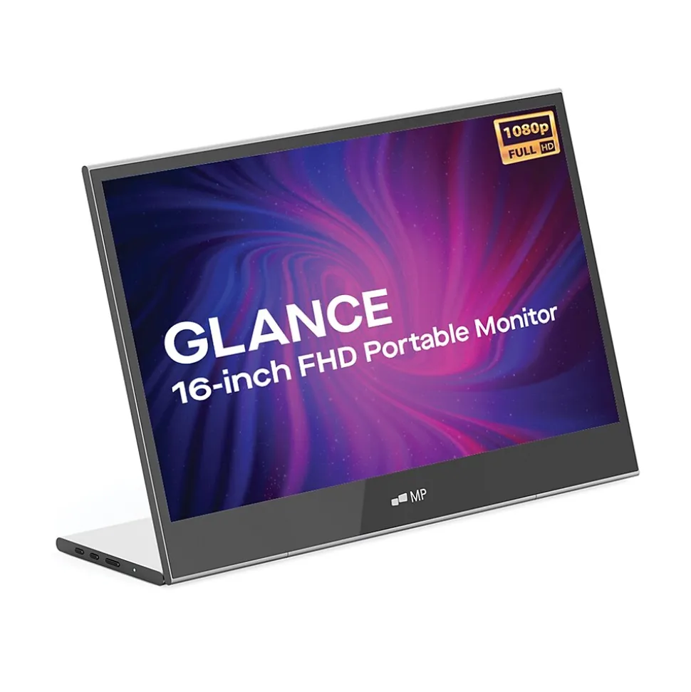 Glance 16" Portable Monitor, Black (101-1009P01) | Mobile Pixels Inc. New