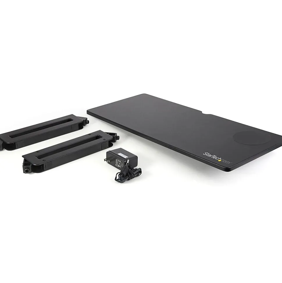 Monitor Riser Stand with Wireless Charging Pad - 15W Qi Charger for Phone - Height Adjustable Computer Monitor Riser for Desk | StarTech Clearance