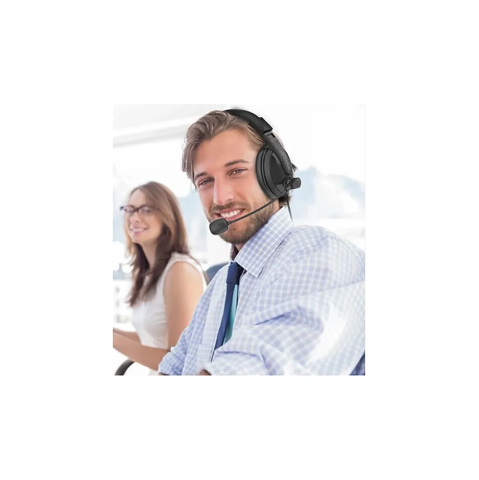 Deluxe Multimedia Stereo USB Headset Over Ear Black (HS3500SU) | Morpheus 360 Store