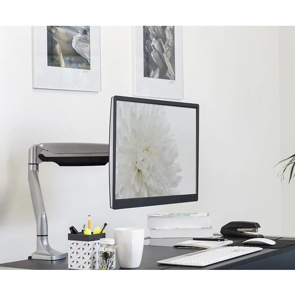 Mount it Display Stands Adjustable Monitor Arm, Up to 32", Silver (MI-1771) | Mount-It! Shop