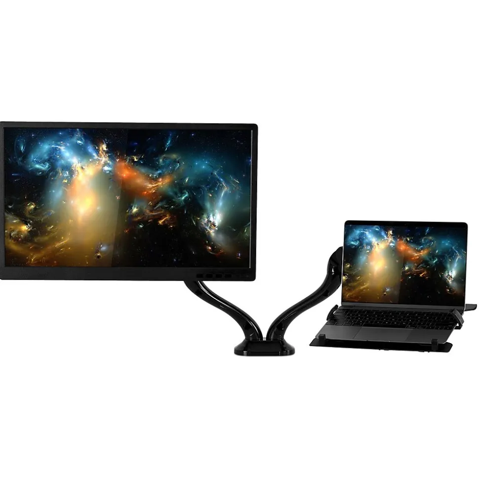 Adjustable Mounts, Up to 27" Monitor, Black (MI-6352LTMN) | Mount-It! Hot